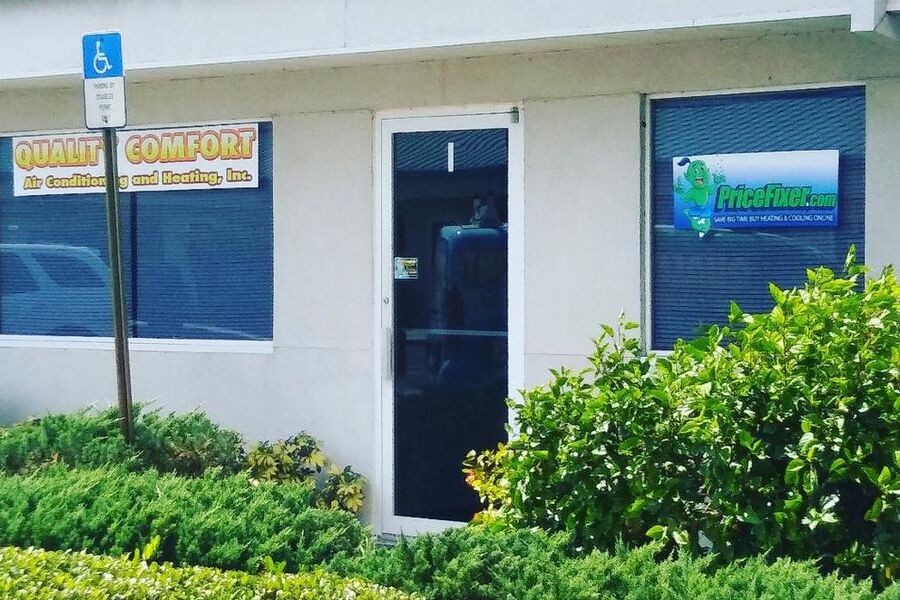 Quality Comfort Air Conditioning and Heating Inc. work office.