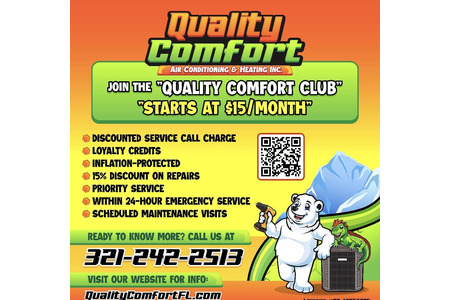 Quality Comfort Air Conditioning And Heating Inc. Service Agreement 