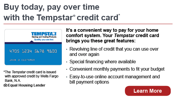 Tempstar credit card